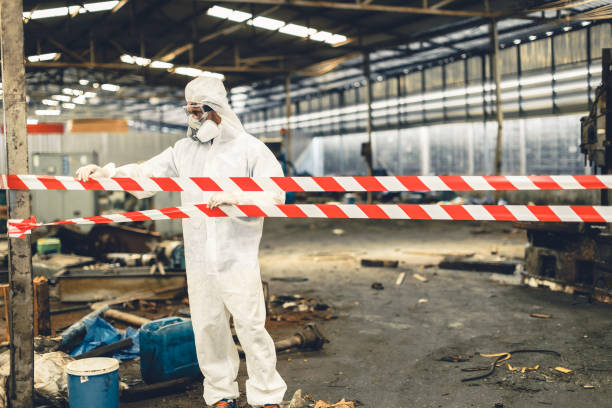 Professional Biohazard technician working in Allentown, NJ